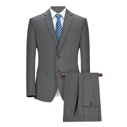 網上下單訂購職業西裝時尚  設計單開叉單排兩粒鈕灰色西裝 西裝外套供應商 70%羊毛 29.5%polyester 0.5%導電絲 CHENSHANG MY7013 270克 SKMS070 網上下單訂購職業西裝時尚  設計單開叉單排兩粒鈕灰色西裝 西裝外套供應商 70%羊毛 29.5%polyester 0.5%導電絲 CHENSHANG MY7013 270克 SKMS070